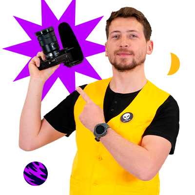 fotografo con camara